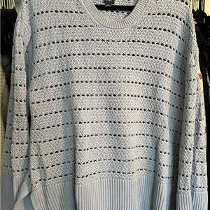 GAP Women's Soft Light Blue Knit Sweater